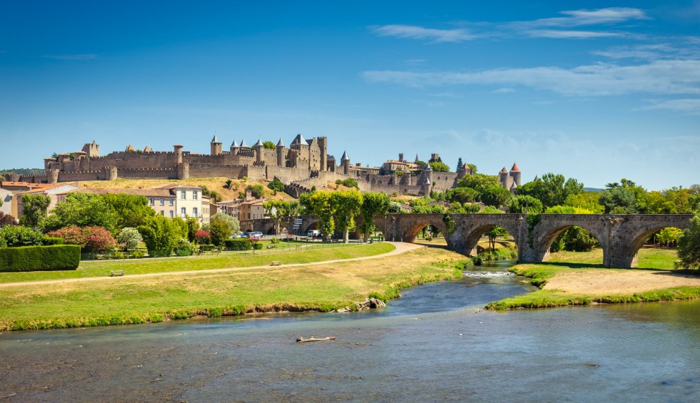 Carcassonne C35 Cite Frankrijk Languedoc Aude vakantie chateau Comtal middeleeuws kasteel.jpg