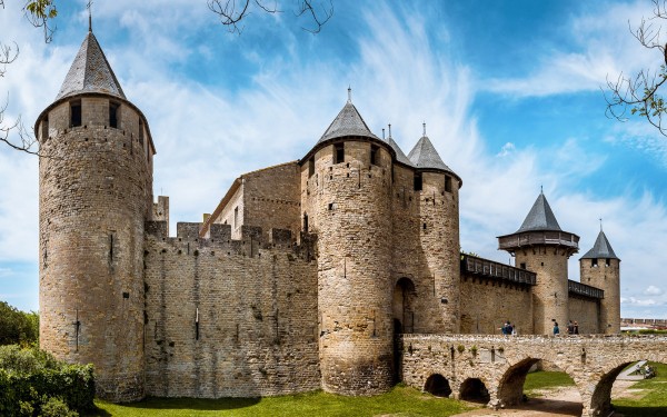Carcassonne C29 Cite Frankrijk Languedoc Aude vakantie chateau Comtal middeleeuws kasteel.jpg
