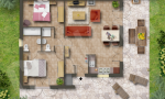 DLF huis 421 Frankrijk Domaine les Forges le bois senis vakantiehuis luxe villapark bungalows zwemba