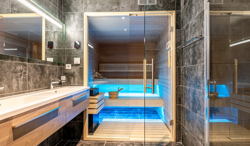 App 7 sauna 15 AlpChalets Portes du Soleil Abondance Frankrijk Alpen luxe vakantiepark ski resort we