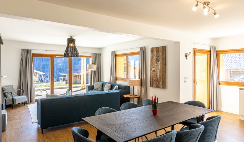 App 8 jacuzzi 7 AlpChalets Portes du Soleil Abondance Frankrijk Alpen luxe vakantiepark ski resort w