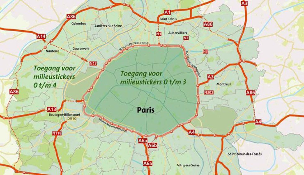 Milieuzone Frankrijk 4a Vakantiehuis milieusticker Parijs Toulouse Bordeaux Marseille.jpg