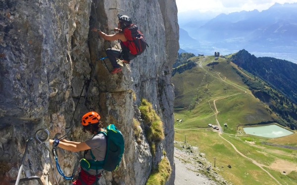 Via Ferrata 4 Frankrijk haute savoie vakantie luxe appartement portes du soleil bergen klimmen wande