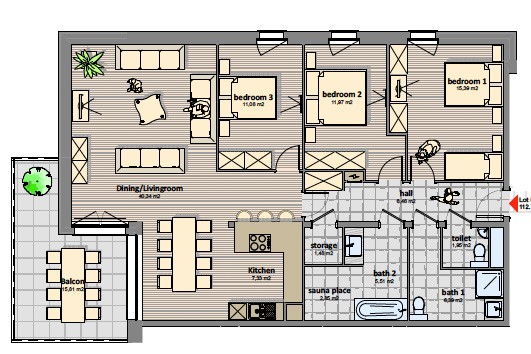 App 7 15 AlpChalets Portes du Soleil Abondance Frankrijk Alpen luxe vakantiepark ski resort wellness