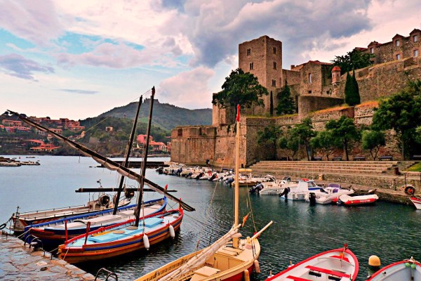 Collioure 12 chateau royal  plage moure Frankrijk vakantie park strand middellandse zee espinet quil