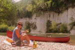 Kano 9 Frankrijk Dordogne uitrusten picnic canoe vakantiegevoel luxe villa uitzicht gezin kinderen.j