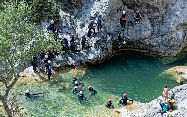 Gorges de galamus 1a Languedoc antoine pelgrimage rots kloof canyoning wandelen toerisme.jpg