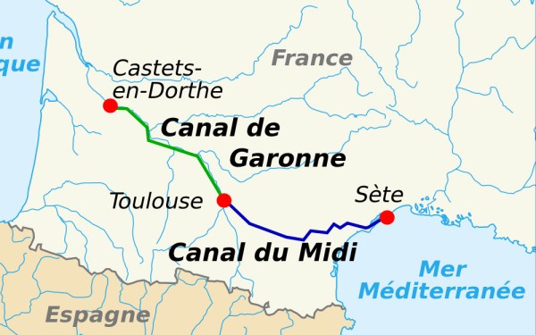 Canal du Midi 1a Frankrijk vakantie boot verhuur varen sluizen fonserrannes fiets wandelen tour rond