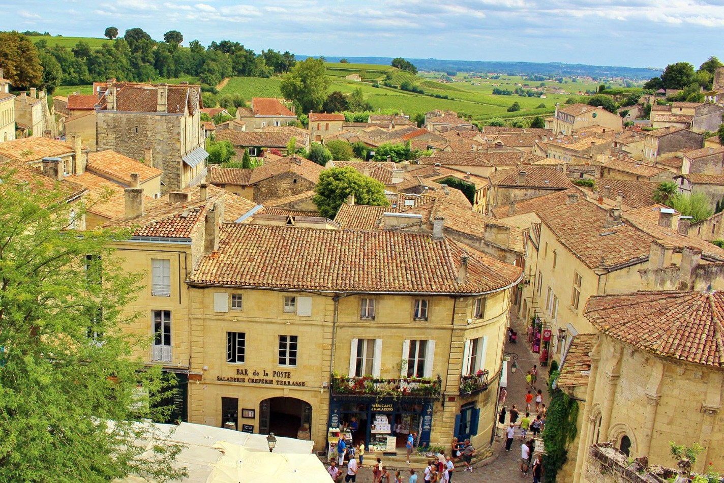 SaintEmilion, tourist place in the Bordeaux wine region Holiday parks