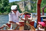 Gabarre 4 Dordogne Beynac roque gegeac Sarlat vakantie Frankrijk toerisme varen boottocht rondvaart.