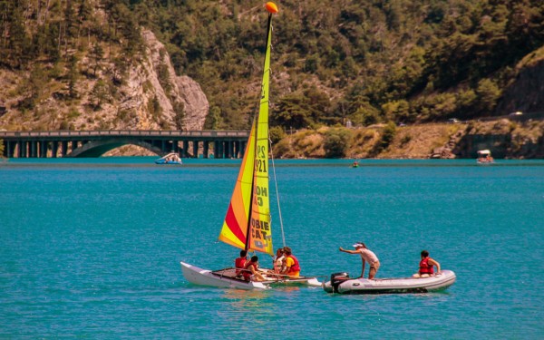 Villa's du Verdon 13 Lac de Castillon Frankrijk zeilen zwemmen watersport gite Provence Castellane v