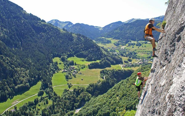 Via Ferrata 2 Frankrijk haute savoie vakantie luxe appartement portes du soleil bergen klimmen wande