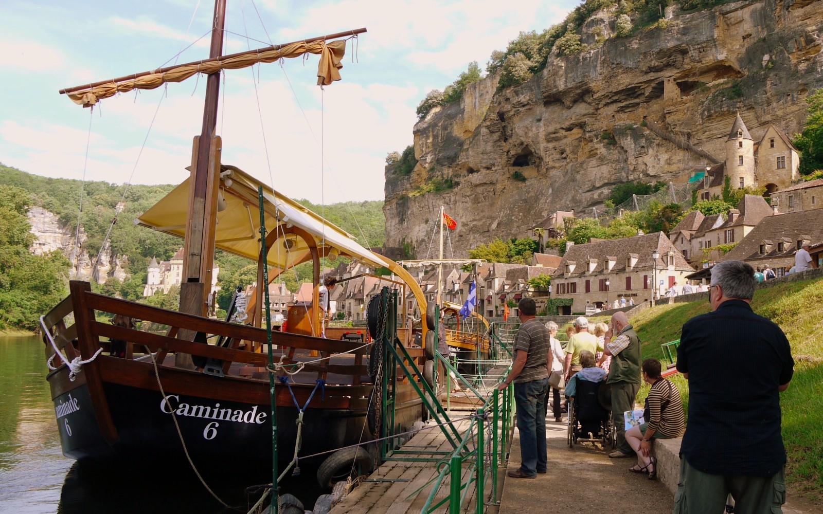 La Roque Gageac in the Dordogne Holiday parks