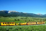 Train 1 jaune Frankrijk vakantie Cerdagne canari pyrenees villefranche mont louis bergen trein pyren