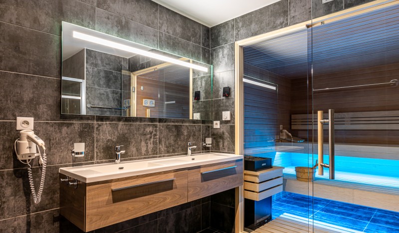 App 8 sauna 19 AlpChalets Portes du Soleil Abondance Frankrijk Alpen luxe vakantiepark ski resort we