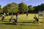 Golf 7 Oustal del Carlat golf vakantiepark resort bij Toulouse par hole 18 27 luxe villa fairway hol