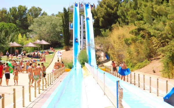 Aquaparc 9 aquapark Frankrijk Languedoc kinderen gezin cyprien vakantiepark comfort kust beach stran