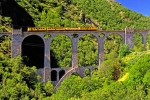 Train 10 jaune Frankrijk vakantie Cerdagne canari pyrenees villefranche mont louis bergen trein pyre