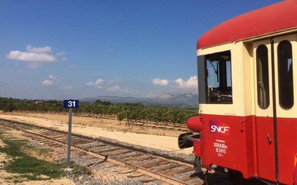 Trein 10 toeristisch Provence verte Var train Brignoles carnoules st Anastasie issole vakantie tour