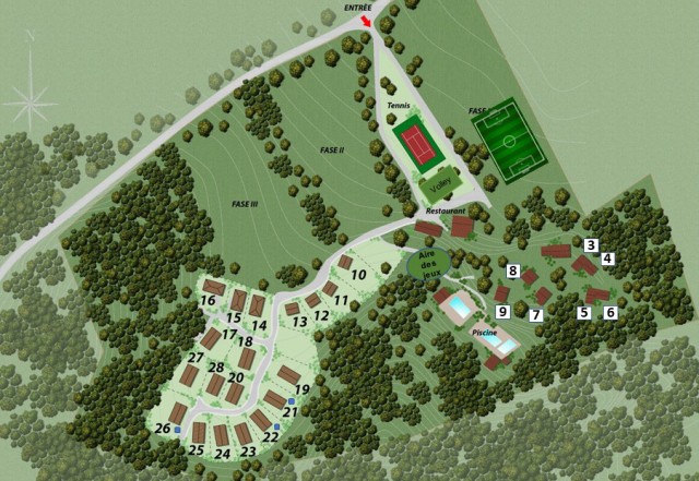 Plattegrond Village des Cigales nrs jacuzzi Mauroux Frankrijk.jpg