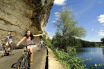 Fietsen Lot 2 Frankrijk Dordogne cycle velo wandelen vanaf vakantiepark met luxe villa en zwembad en