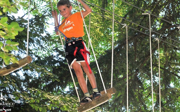 Parc Aventure 12 Accrobranche klimbos Frankrijk vakantie Haute Savoie kinderen zipline vakantiehuis.