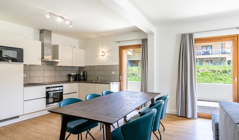 App 8 sauna 9 AlpChalets Portes du Soleil Abondance Frankrijk Alpen luxe vakantiepark ski resort wel