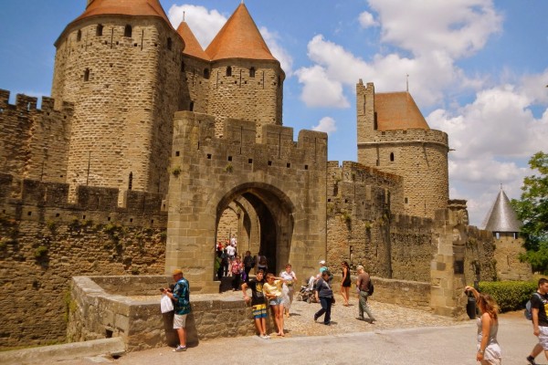 Carcassonne B4 Cite Frankrijk Languedoc cammazes senioren natuur carlat vakantiepark kust zee strand