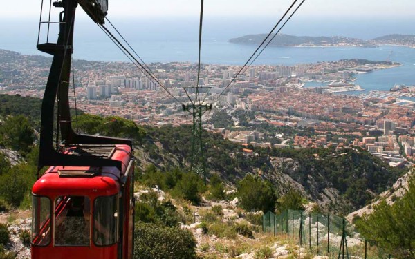 Kabelbaan 9 telepherique Toulon Provence Frankrijk vakantie mont faron middellandse zee luxe villa v