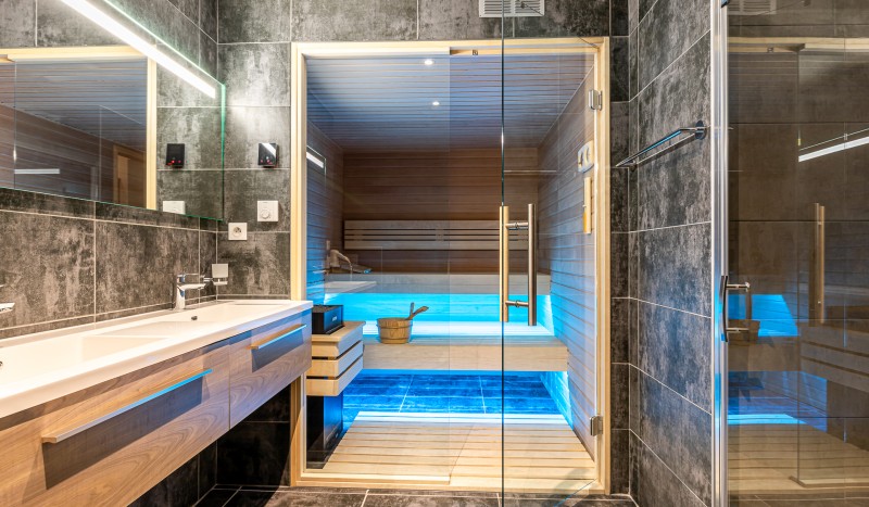 App 8 sauna 18 AlpChalets Portes du Soleil Abondance Frankrijk Alpen luxe vakantiepark ski resort we