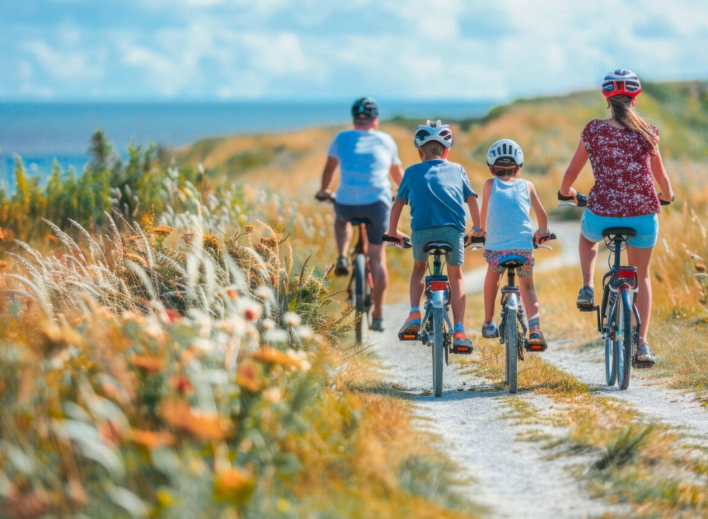 Gezin 1 fietsen in Frankrijk Atlantische kust tijdens de vakantie.jpg