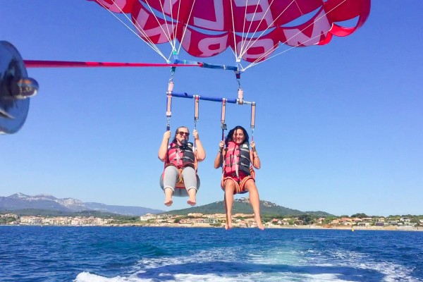 Parasailing 14a Frankrijk Provence Languedoc watersport vakantie Cannes Middellandse zee Argeles Fre