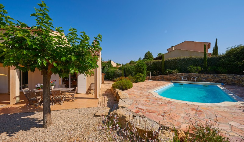 Jardin du Golf 8p.z 6a luxe villa privé zwembad nans les pins Provence Var Frankrijk toeristisch vak