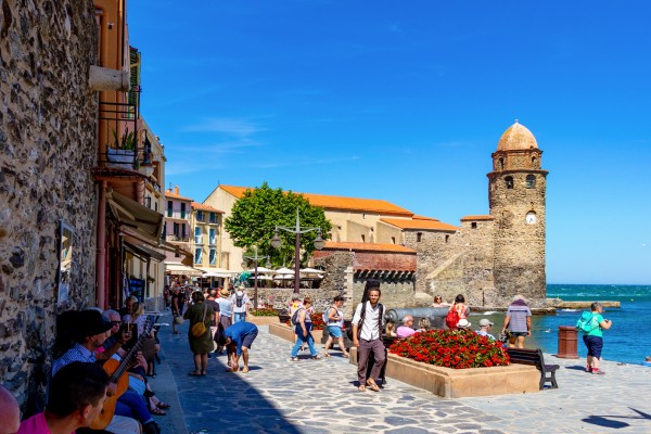 Collioure 10 plage moure Frankrijk vakantie park strand middellandse zee espinet quillan toerisme co