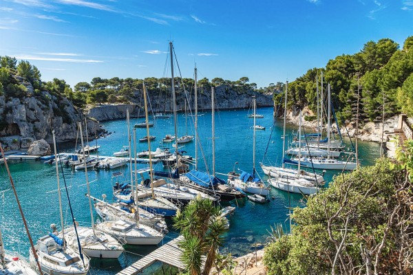 Calanques 3 Port Miou  Marseille Cassis uitzicht vakantie Frankrijk luxe villa vakantiepark Provence