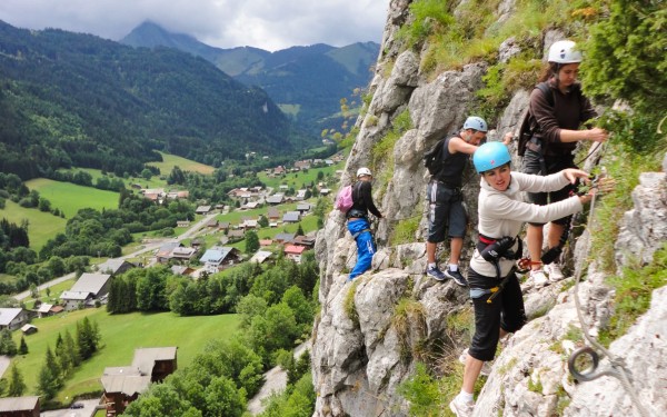 Via Ferrata 5 Frankrijk haute savoie vakantie luxe appartement portes du soleil bergen klimmen wande