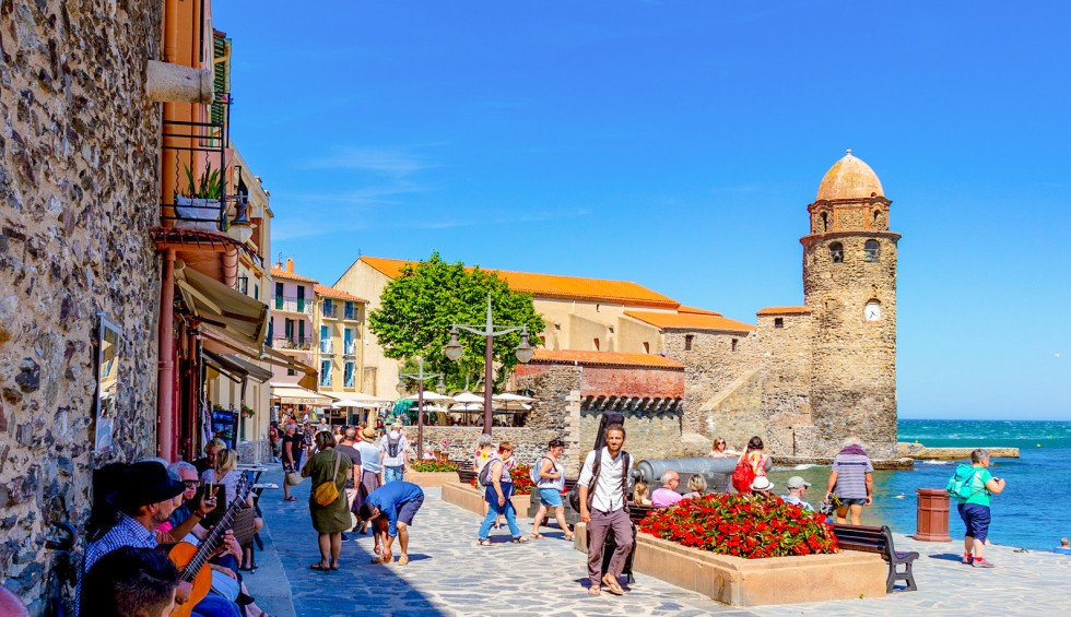 Collioure 10c plage moure Frankrijk vakantie park strand middellandse zee espinet quillan toerisme c