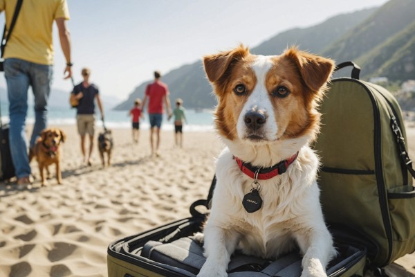 Frankrijk hond 6 bij recreatiemeer tijdens vakantie in de Dordogne.jpg