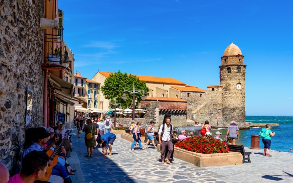 Collioure 10 plage moure Frankrijk vakantie park strand middellandse zee espinet quillan toerisme co