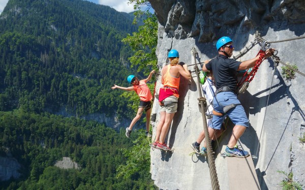 Via Ferrata 1 Frankrijk haute savoie vakantie luxe appartement portes du soleil bergen klimmen wande