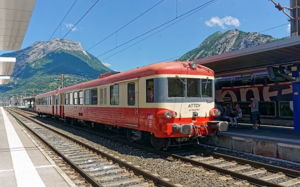 Trein 1 toeristisch Provence verte Var train Brignoles carnoules st Anastasie issole vakantie tour M