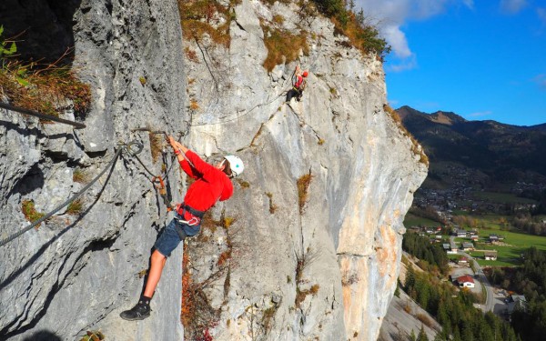 Via Ferrata 9 Frankrijk haute savoie vakantie luxe appartement portes du soleil bergen klimmen wande