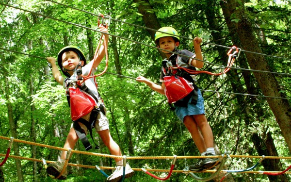 Parc Aventure 2 Accrobranche klimbos Frankrijk vakantie Haute Savoie kinderen zipline vakantiehuis.j