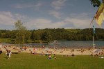 Lac de loisir 1 recreatiemeer Frankrijk lake vakantiepark les forges zonnen en zwemmen spelen in zan
