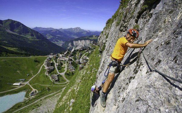 Via Ferrata 7 Frankrijk haute savoie vakantie luxe appartement portes du soleil bergen klimmen wande